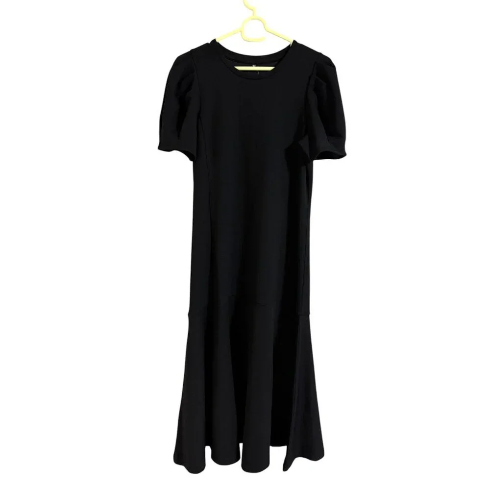 NWT GU by Uniqlo Women's Volume Sleeve Dress (Half Sleeve) Z+E - Picture 3 of 8